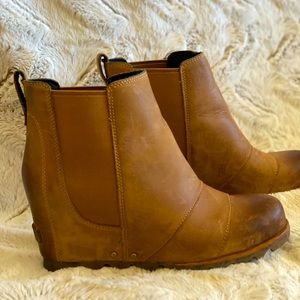 Sorel Waterproof Wedge Booties